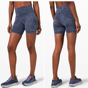Lululemon Wunder Train High-Rise Short 6" Diamond Dye Shade Naval Blue • 8